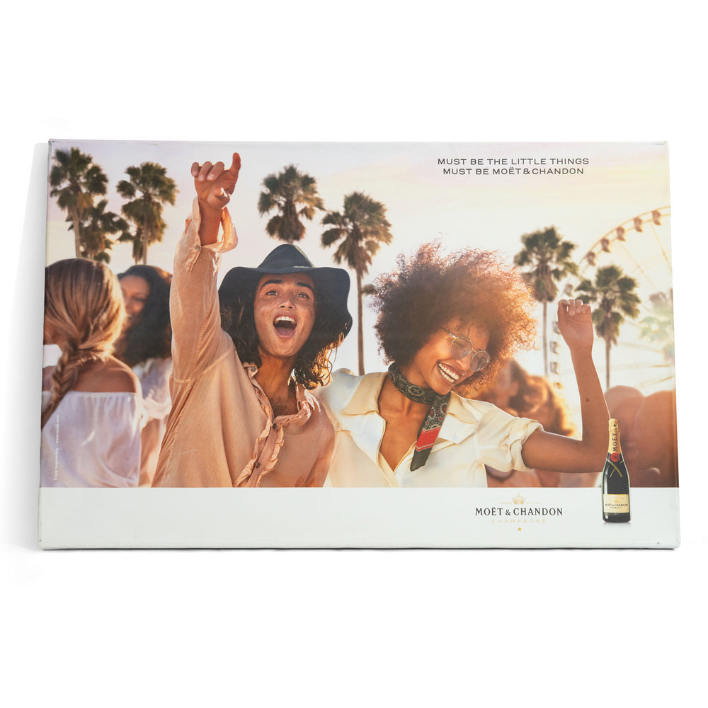 Moet Chandon Champagne Quadro su tela Decorazione da parete 100x65 cm Persone che festeggiano