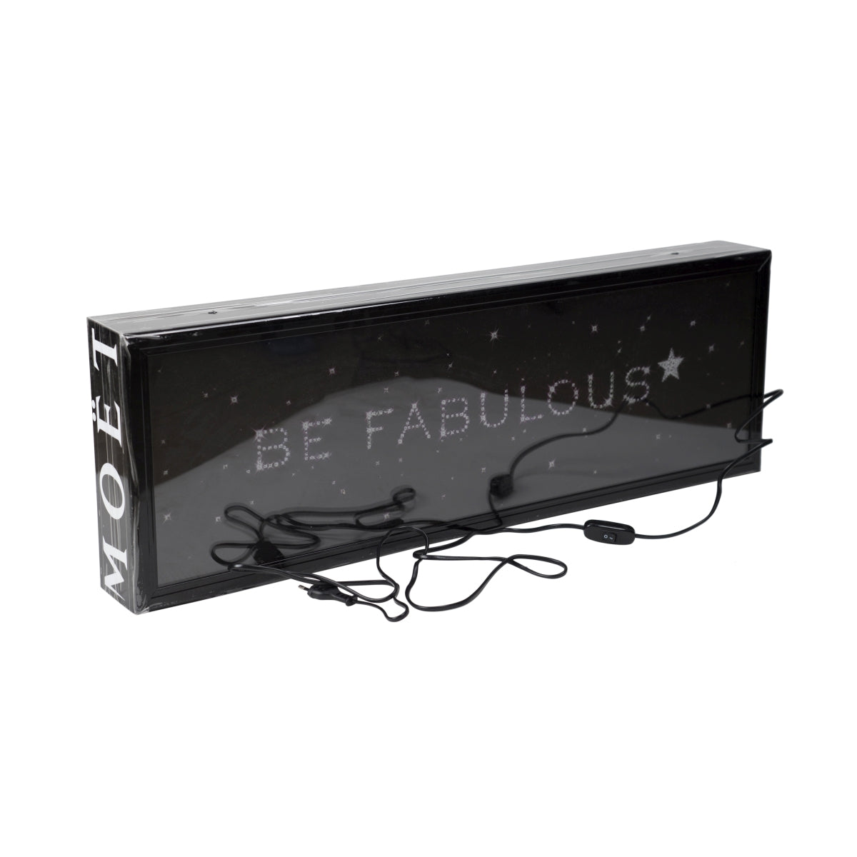 Moet Chandon Champagne Insegna luminosa Be Fabulous 90x30 LED glitterato alternato – Vista 2