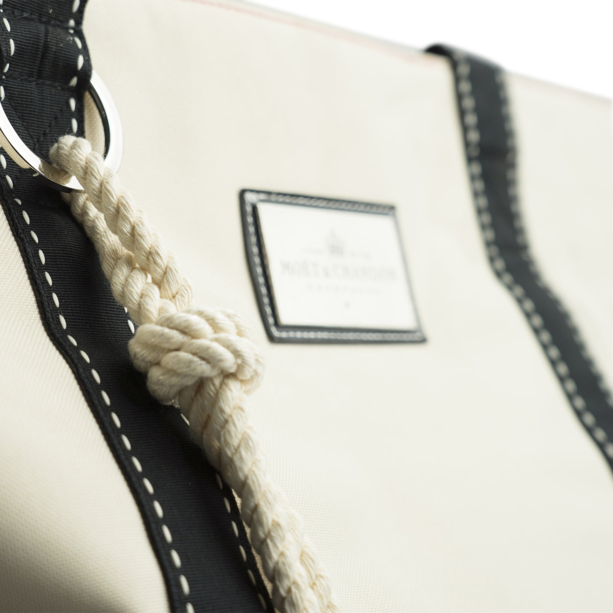 Moet Chandon Champagne Borsa da spiaggia beige Zaino Borsa a tracolla Borsa per la spesa – Vista 4