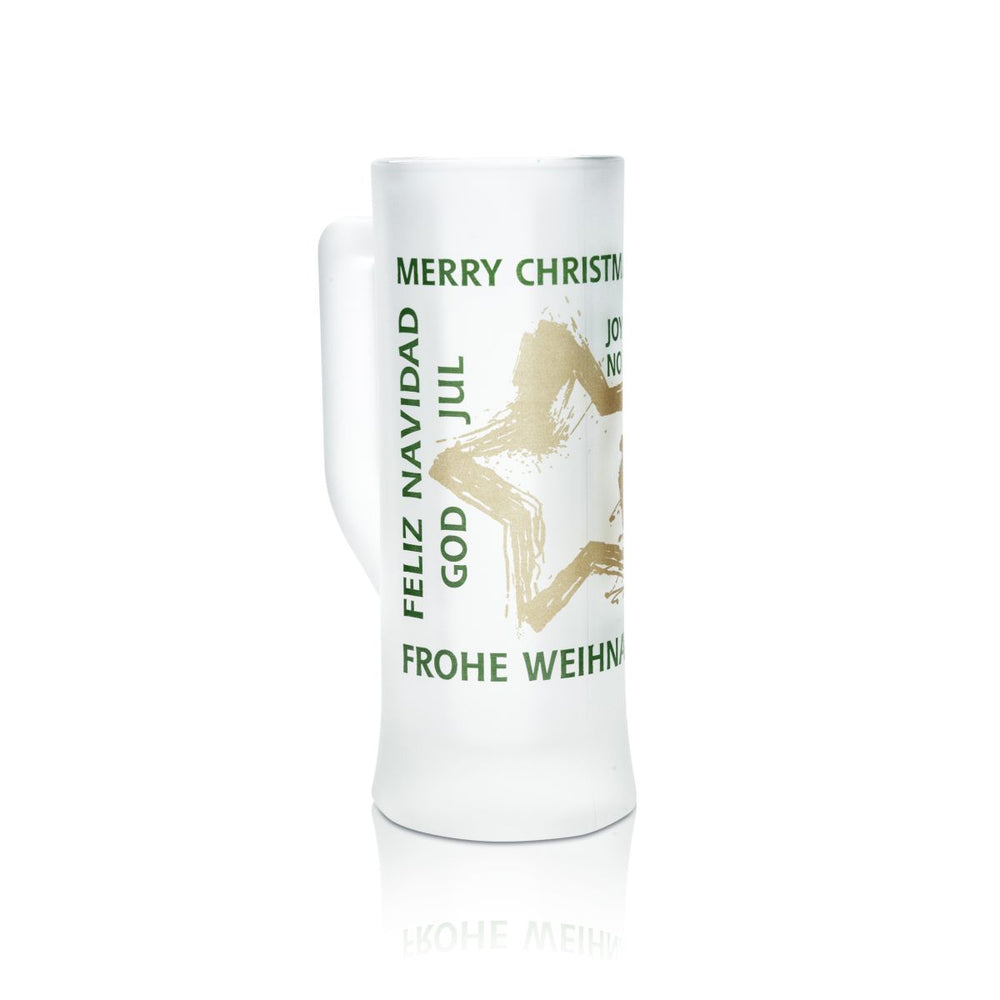 Mohaba Bicchiere per vin brulé 0,2 l Tazza in vetro termico Bicchiere con manico satinato Bicchieri da punch