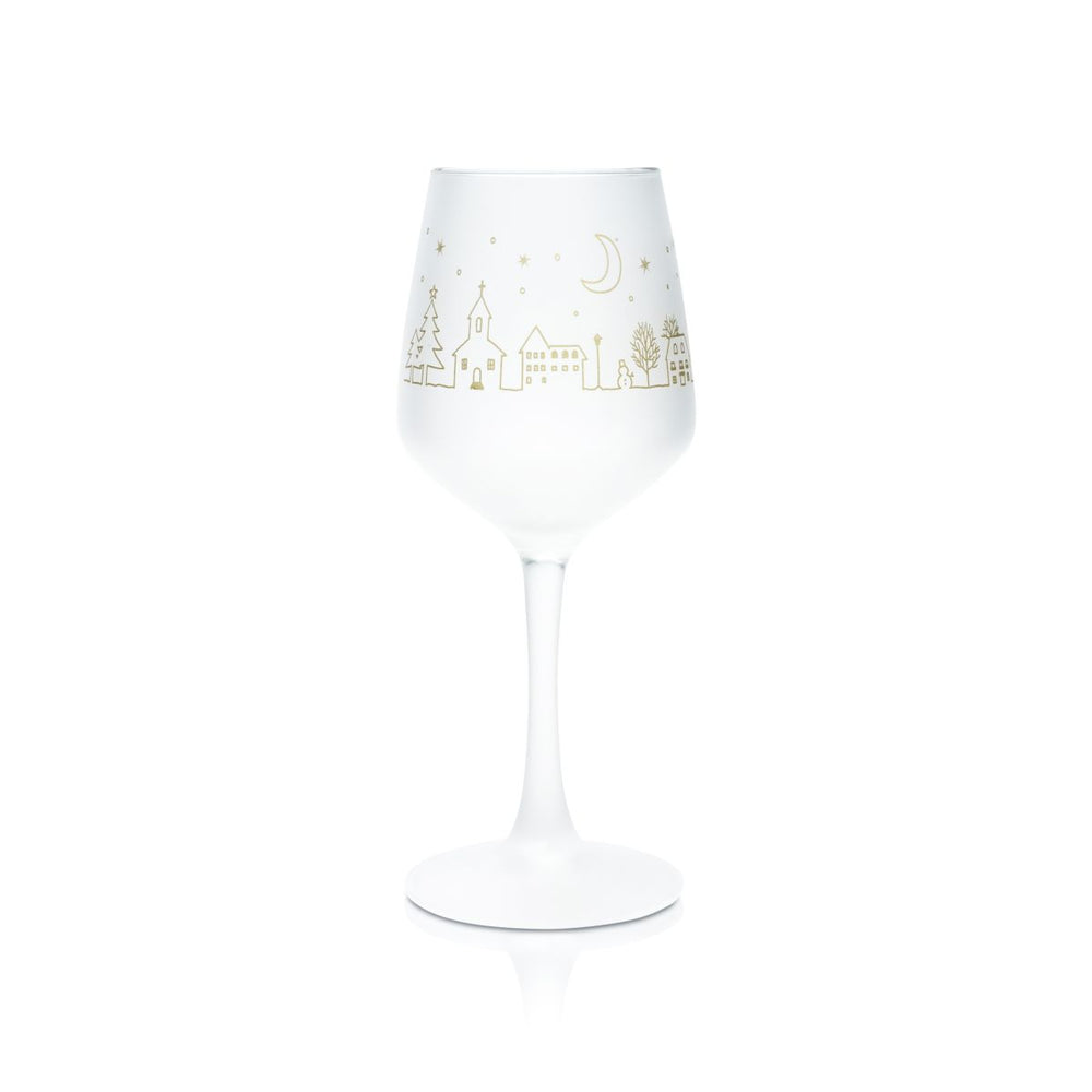 Mohaba Bicchiere da vin brulé 0,2 l Bicchiere da vino in vetro termico satinato Punch Natale