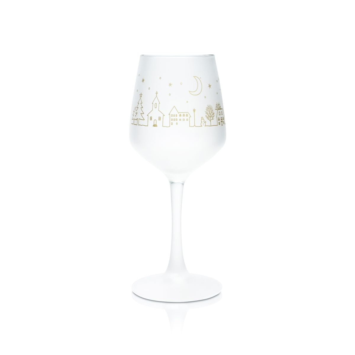 Mohaba Bicchiere da vin brulé 0,2 l Bicchiere da vino in vetro termico satinato Punch Natale