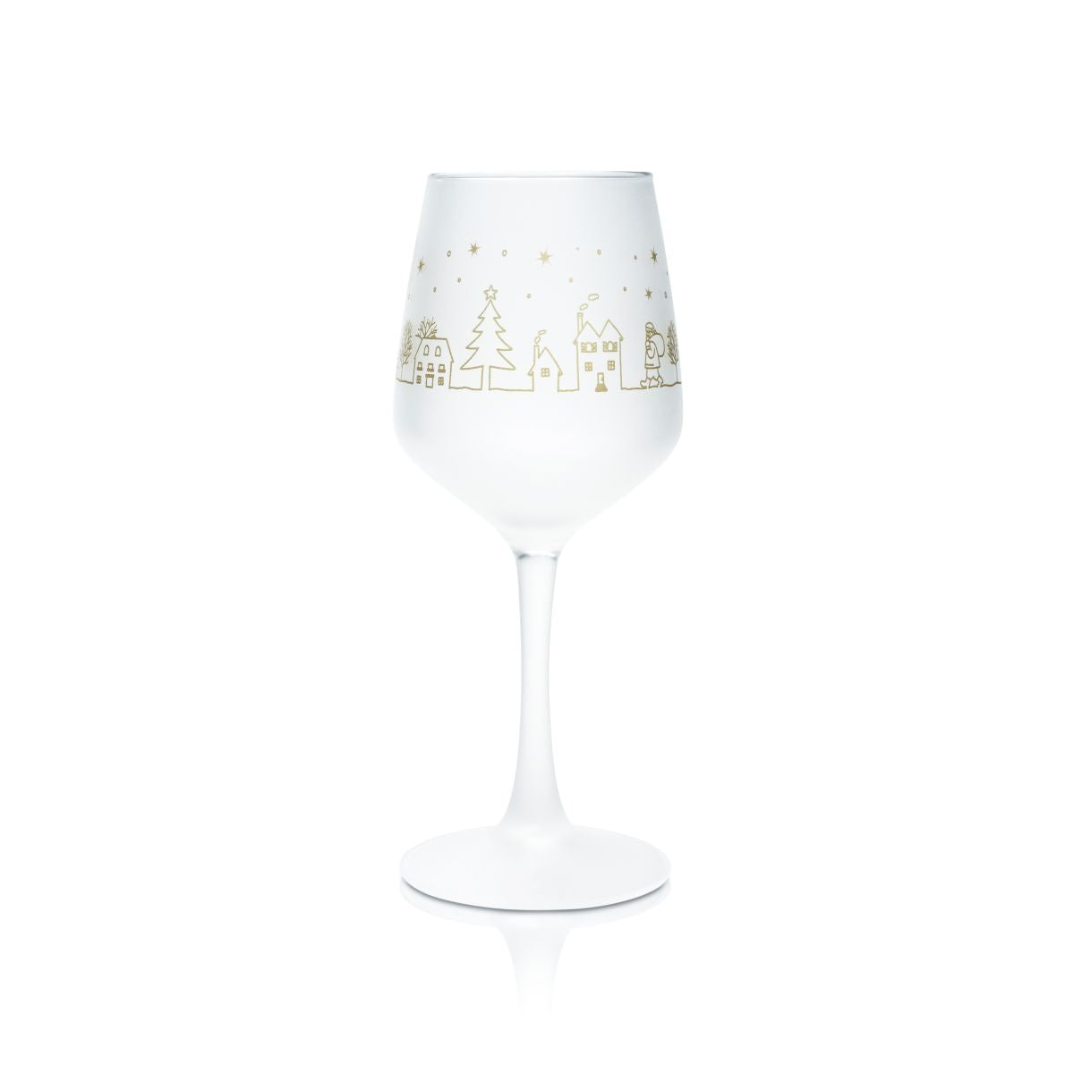 Mohaba Bicchiere da vin brulé 0,2 l Bicchiere da vino in vetro termico satinato Punch Natale – Vista 2