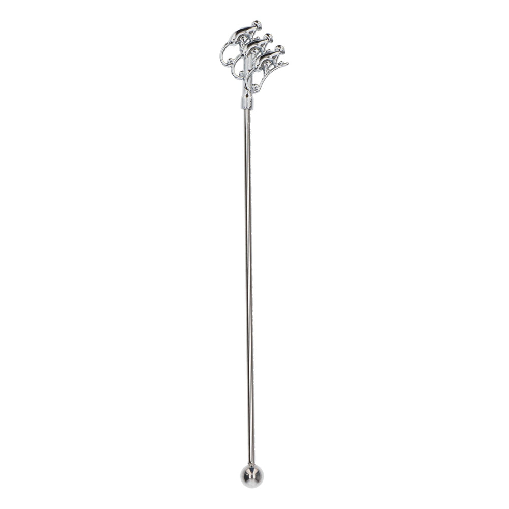Monkey Shoulder Gin Stirrer 18 cm nuovo, acciaio inossidabile argento, bastoncino per mescolare, bastoncino da cocktail, agitatore