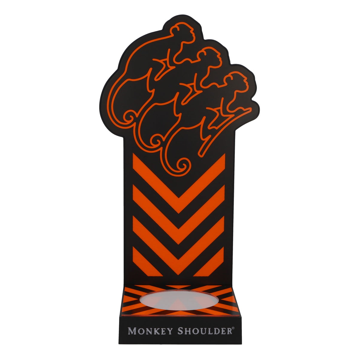 Monkey Shoulder Whiskey Glorifier LED nuovo, in plastica nera – Vista 3