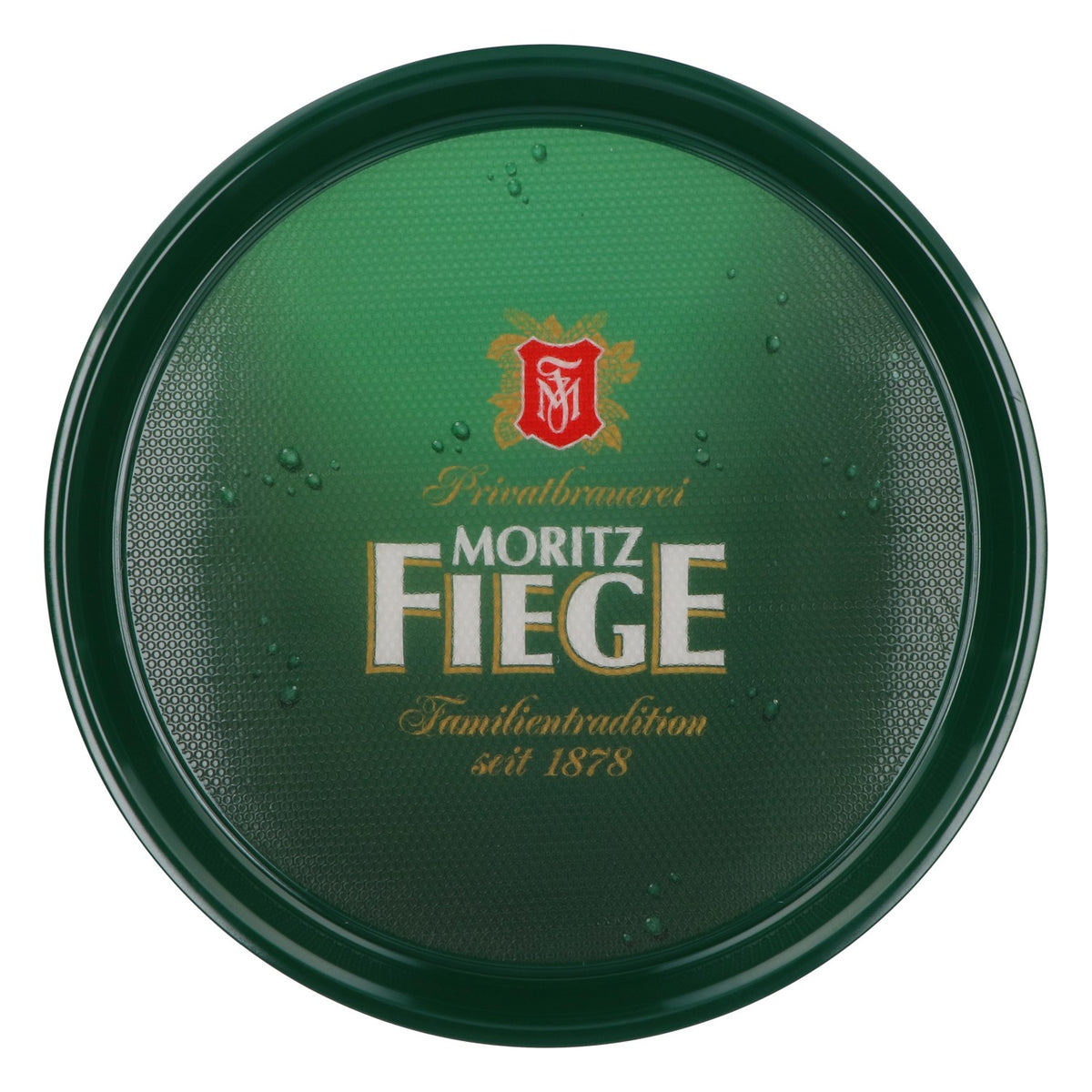 Moritz Fiege Vassoio per birra Vassoio da servizio Vassoio da cameriere 37 cm Rivestito in gomma verde