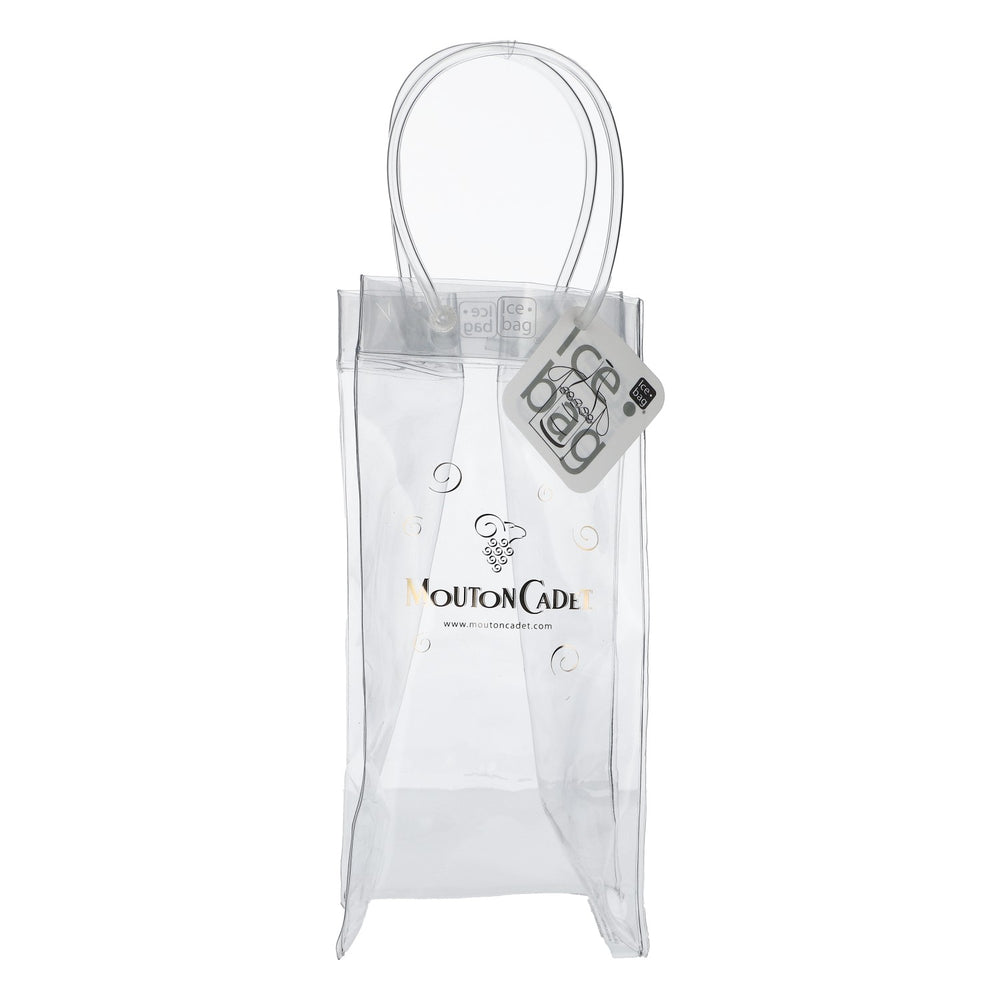Borsa termica trasparente per bottiglie di vino Mouton Cadet in PVC
