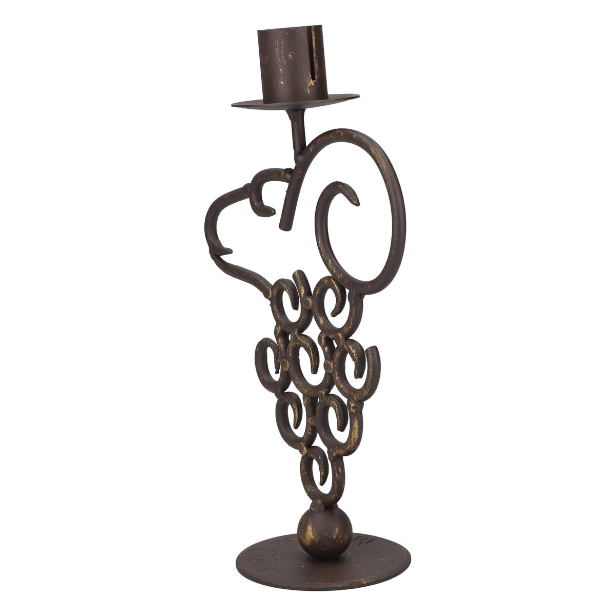 Mouton Cadet: portacandele decorativo in metallo grigio – Vista 3
