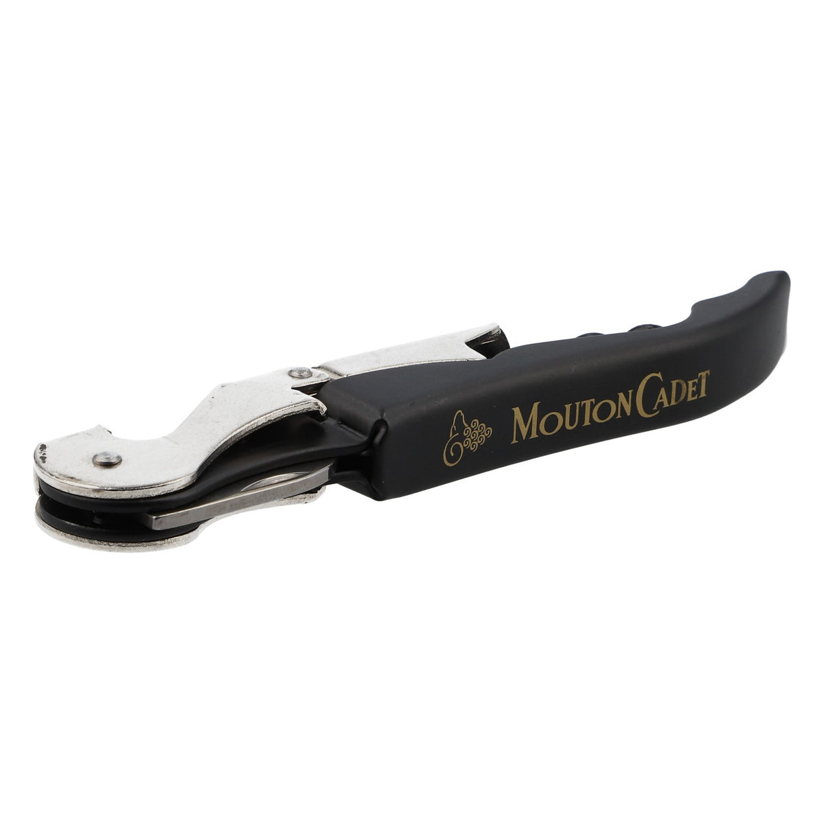 Mouton Cadet: cavatappi, apribottiglie, coltellino da cameriere, sollevatore in acciaio inossidabile