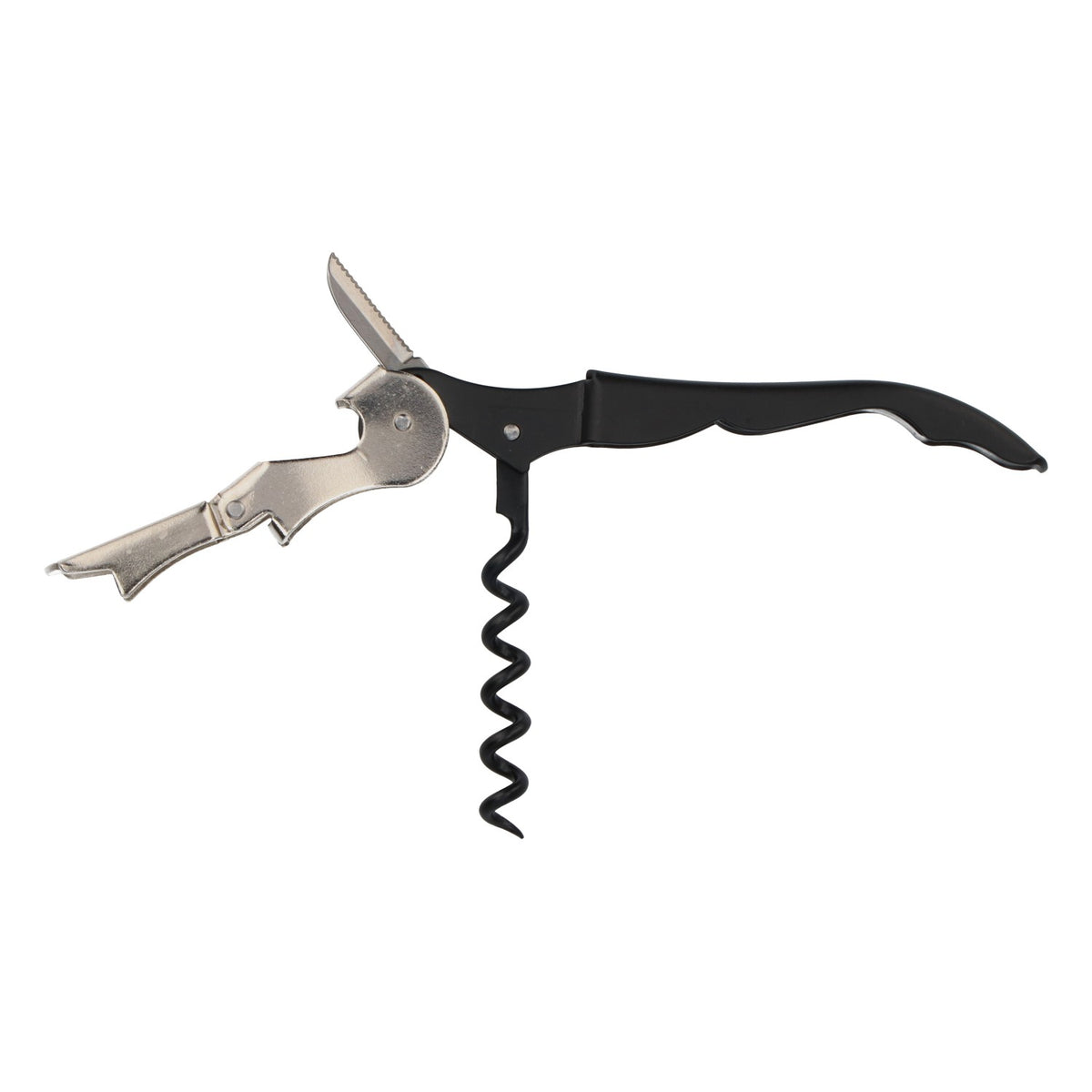 Mouton Cadet: cavatappi, apribottiglie, coltellino da cameriere, sollevatore in acciaio inossidabile – Vista 5