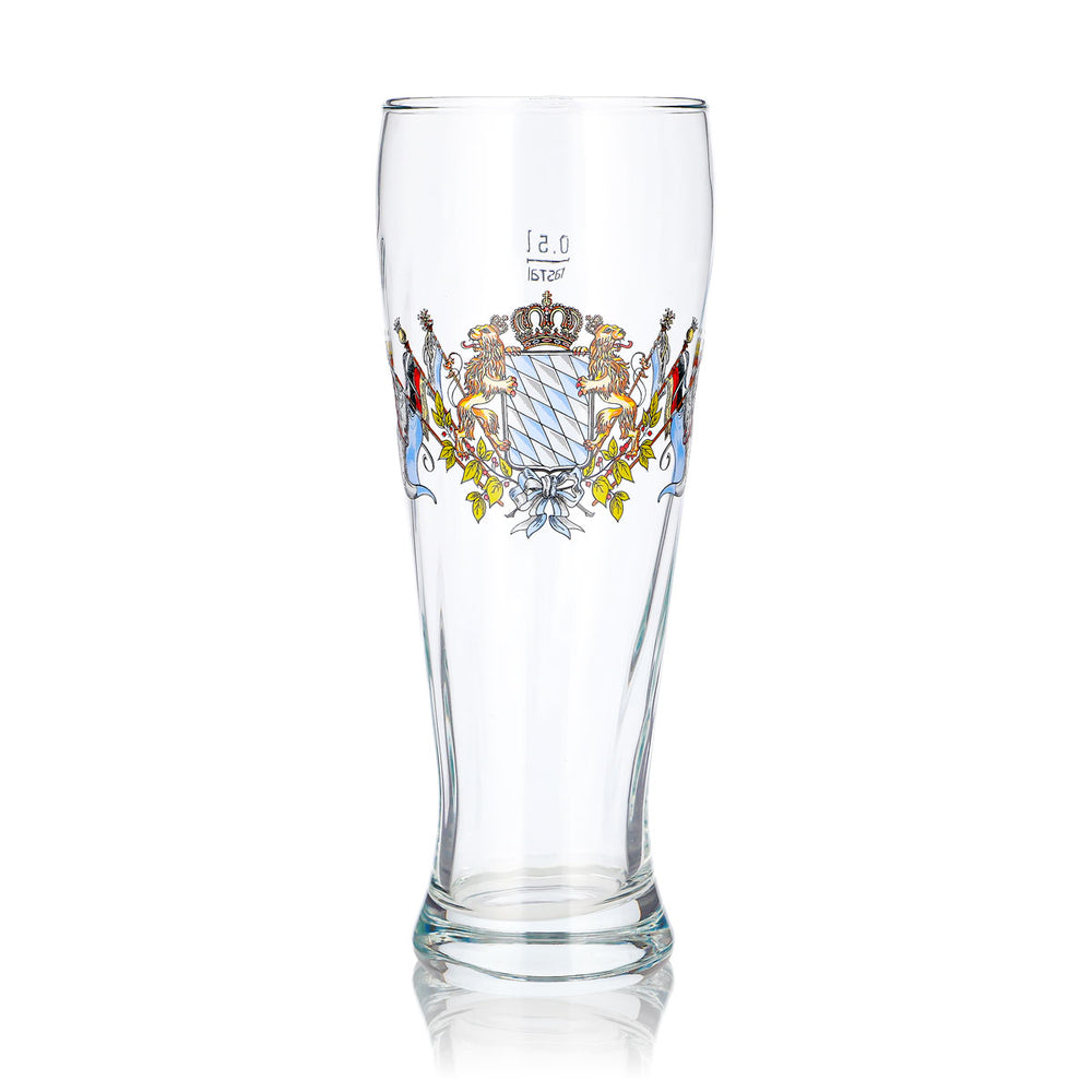 Bicchiere da birra No Name da 0,5 l, a forma di coppa, con logo del Bayern, per birra di frumento, Rastal
