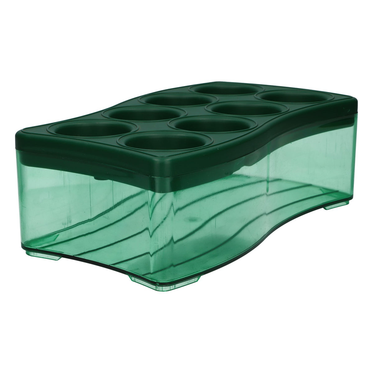 No Name Raffreddatore per acqua, raffreddatore per bottiglie, portabottiglie, a onde, nuovo, in plastica, verde – Vista 3