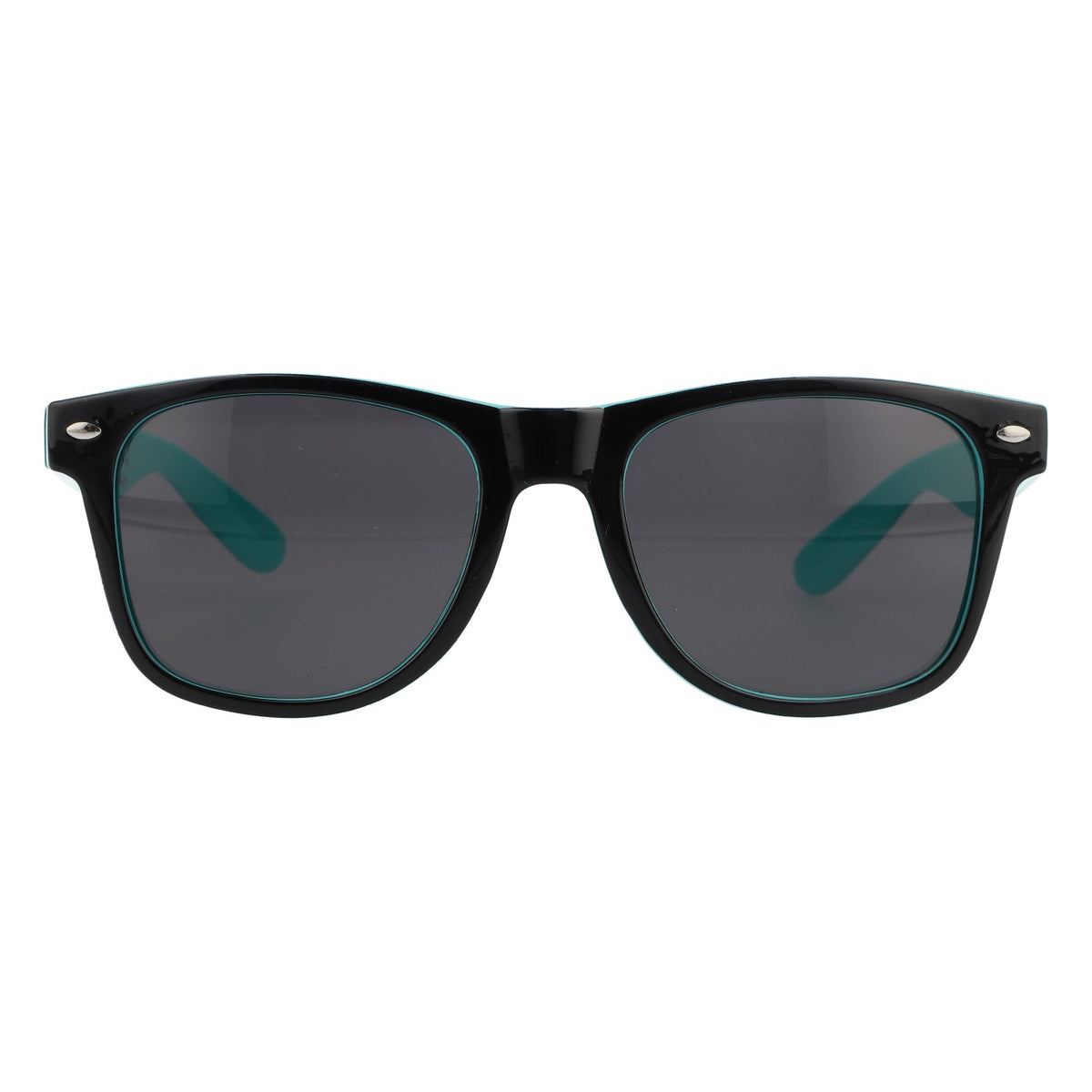 Nörten Hardenberger Birra Occhiali da sole Sunglasses Tinta nera Interno turchese – Vista 2
