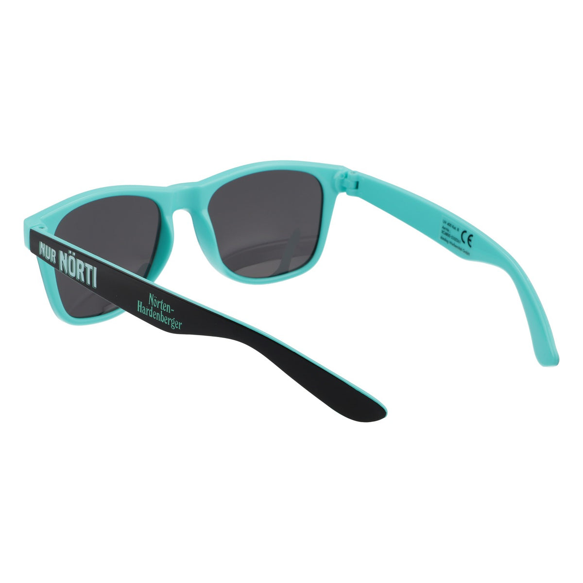 Nörten Hardenberger Birra Occhiali da sole Sunglasses Tinta nera Interno turchese – Vista 4