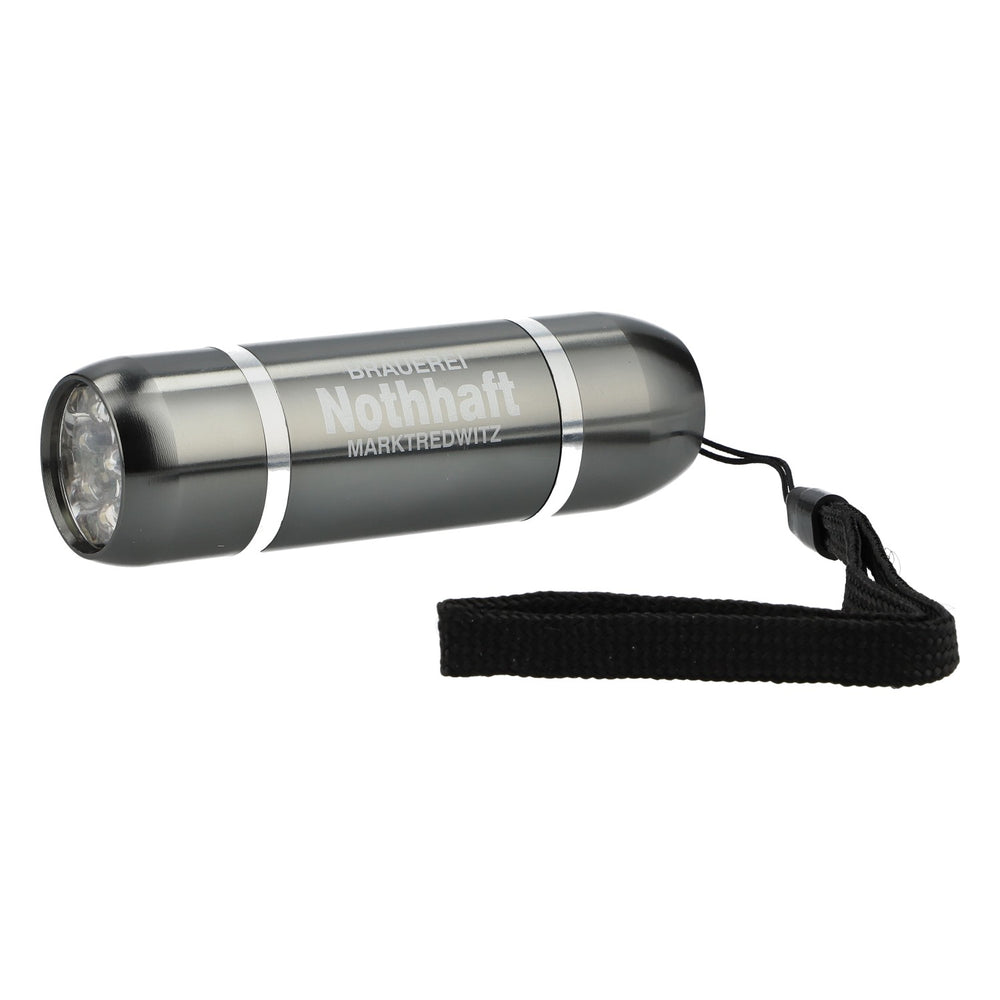 Torcia Nothhaft Bier Marktredwitz LED in alluminio grigio