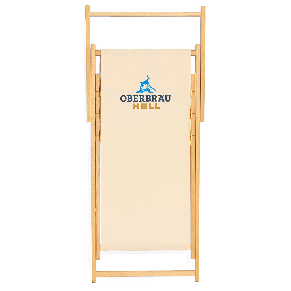 Sedia a sdraio Oberbräu Hell Bier in legno beige – Vista 6