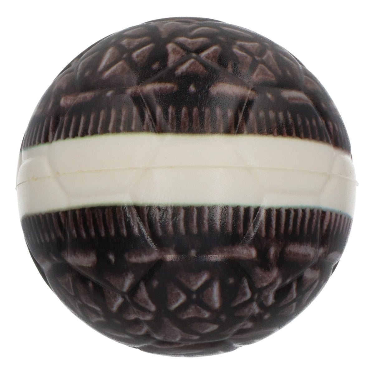 Pallina antistress Oreo a forma di biscotto, bianco e nero – Vista 2