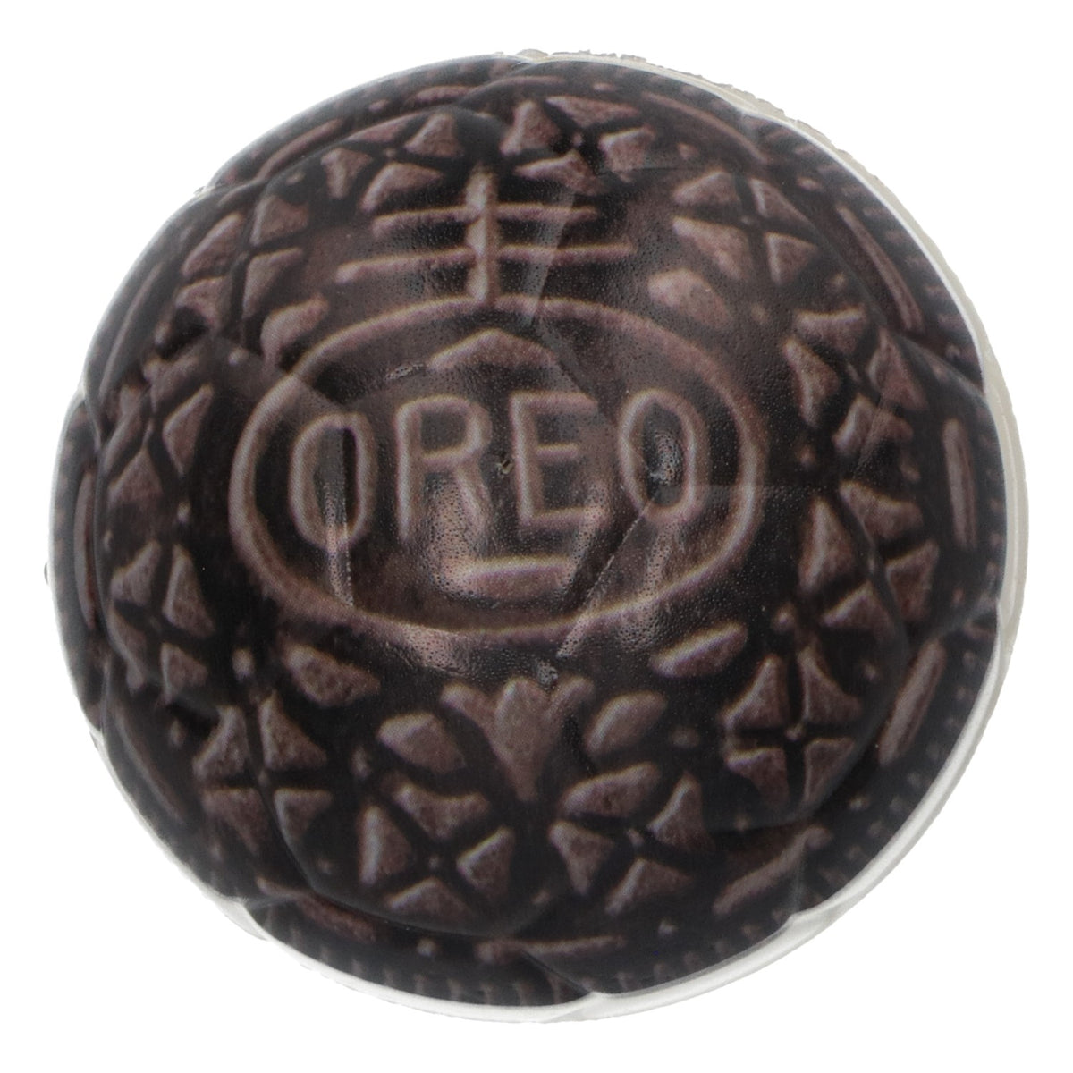 Pallina antistress Oreo a forma di biscotto, bianco e nero – Vista 3