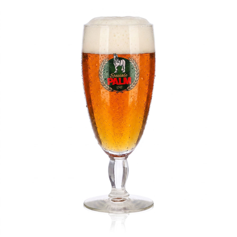 Bicchieri da birra Palm, bicchieri a calice, bicchieri da birra da 0,34 l, bicchieri con stelo Speciale PALM 1741
