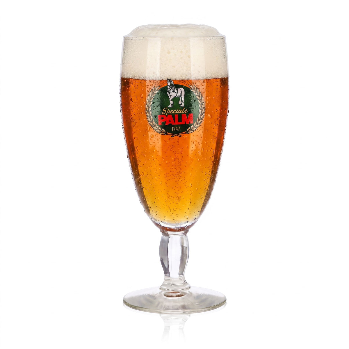 Bicchieri da birra Palm, bicchieri a calice, bicchieri da birra da 0,34 l, bicchieri con stelo Speciale PALM 1741