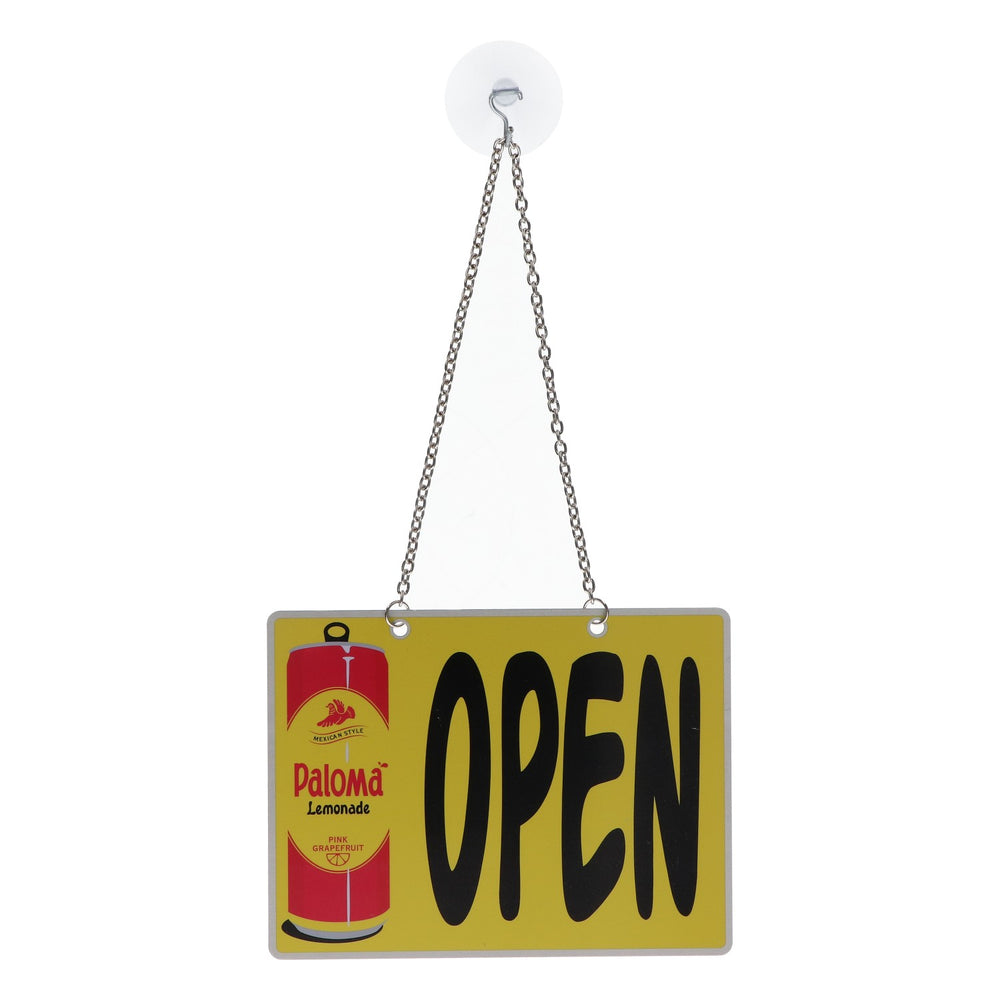Paloma Lemonade Casa per uccellini con insegna pubblicitaria in lamiera "Open"