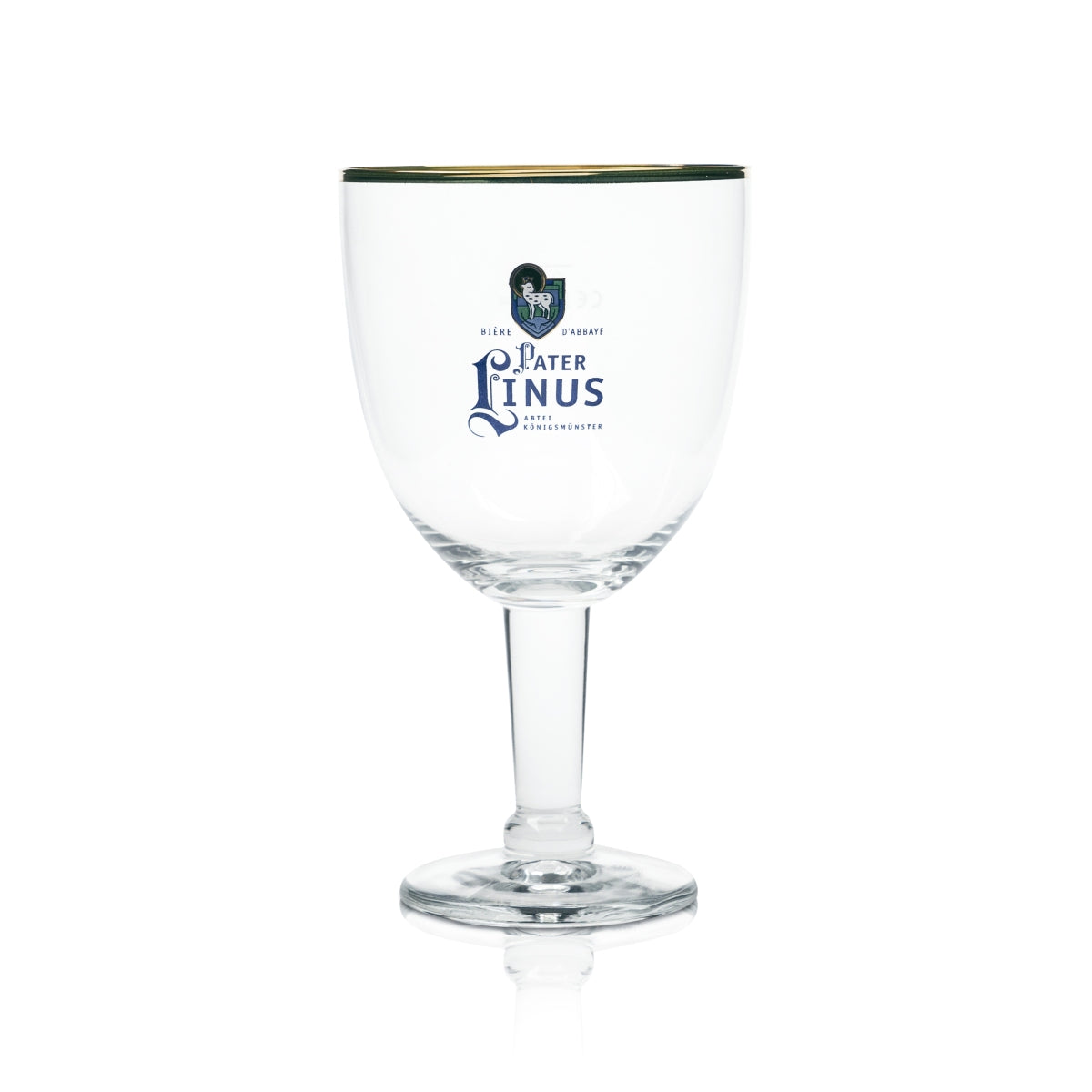 Bicchiere da birra Padre Linus 0,5 l Abbey Pokal bordo dorato Ritzenhoff Bicchieri a palloncino Abbazia