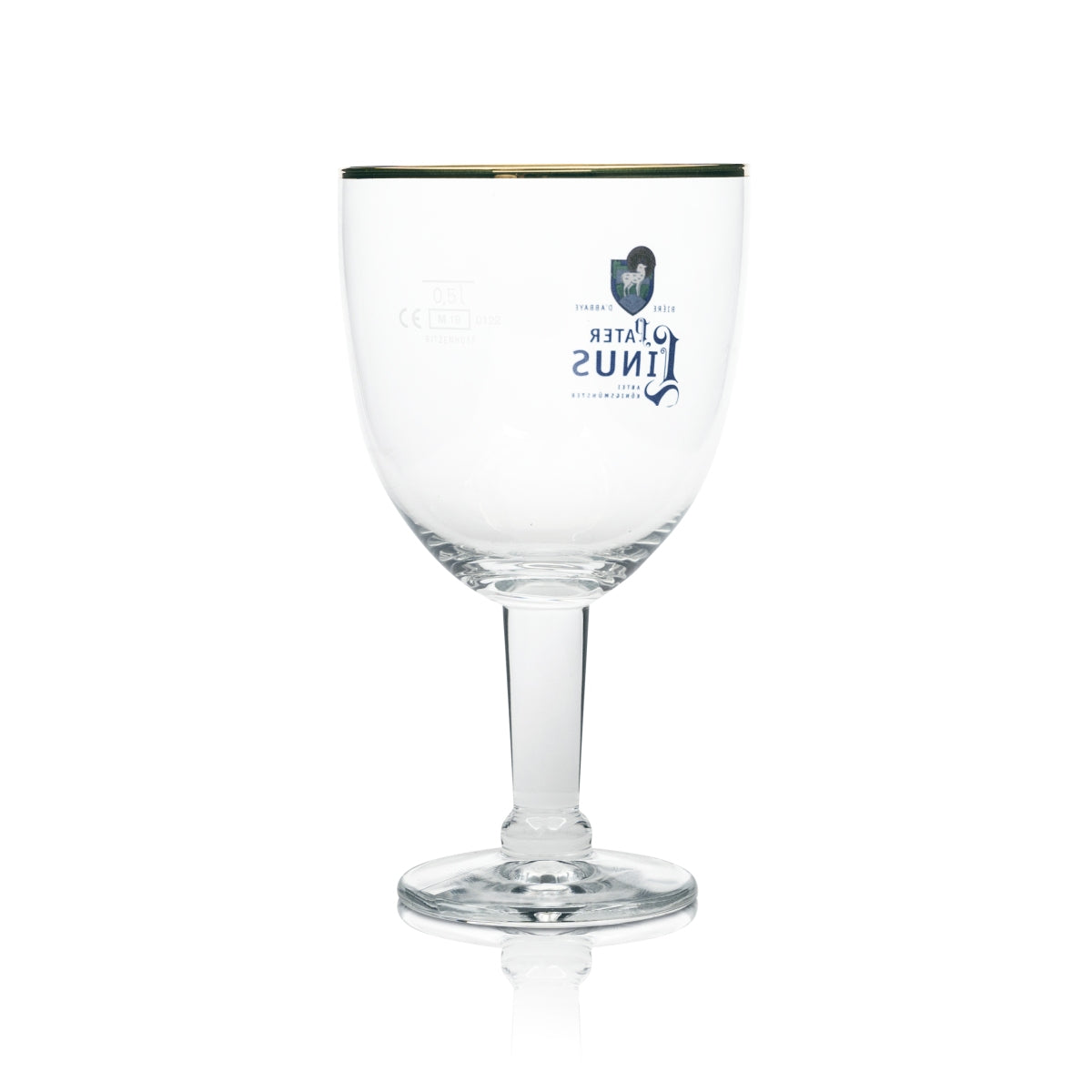 Bicchiere da birra Padre Linus 0,5 l Abbey Pokal bordo dorato Ritzenhoff Bicchieri a palloncino Abbazia – Vista 2