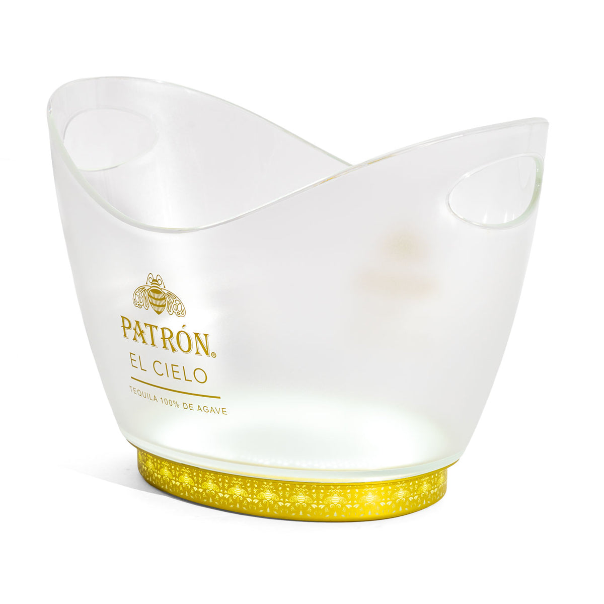 Raffreddatore a batteria Patron Tequila LED "EL Cielo Illuminated Ice Bucket" con alimentatore incluso – Vista 5