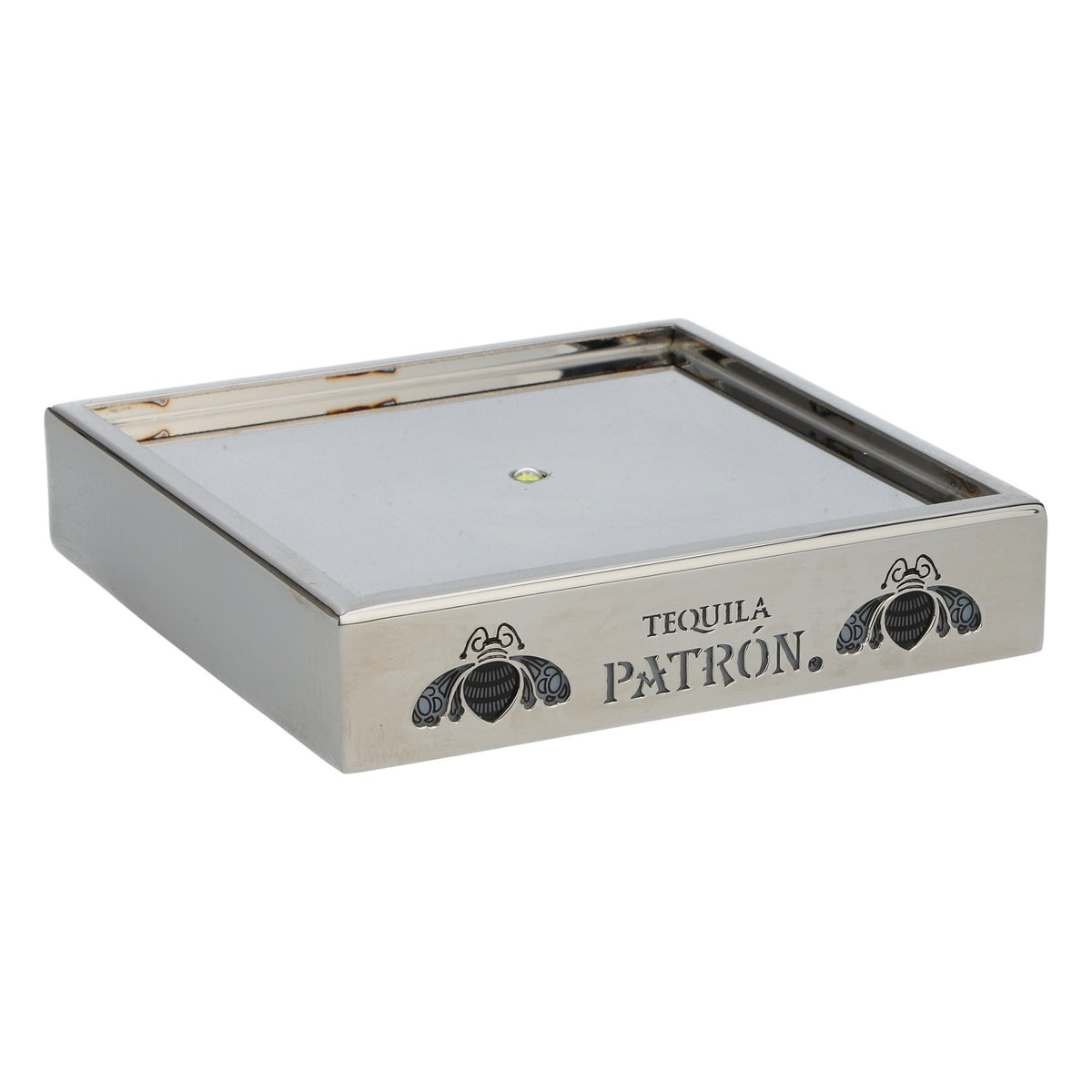 Insegna luminosa a LED Patron Tequila Glorifier, modello singolo, a batteria, 0,7 l, argento