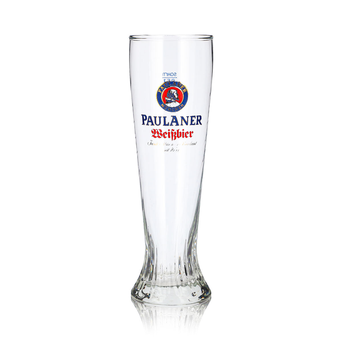 Bicchiere da birra Paulaner da 0,5 l, bicchiere da birra bianca a forma di coppa, modello speciale “Sahm” – Vista 2
