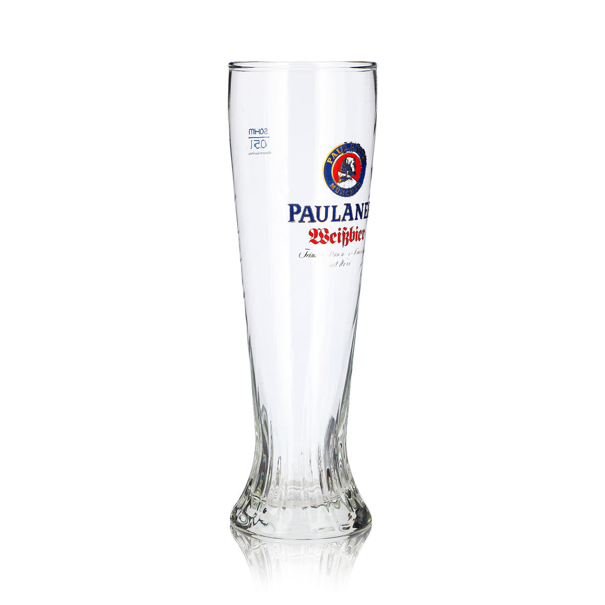 Bicchiere da birra Paulaner da 0,5 l, bicchiere da birra bianca a forma di coppa, modello speciale “Sahm” – Vista 3
