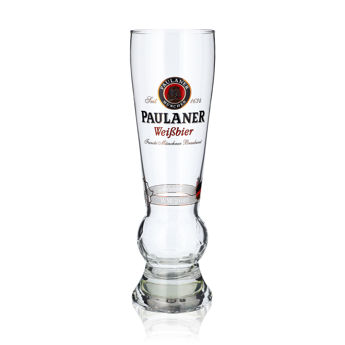 Bicchiere da birra Paulaner Bicchiere da birra bianca Bicchiere in edizione limitata Mondiali 2010 Illuminazione