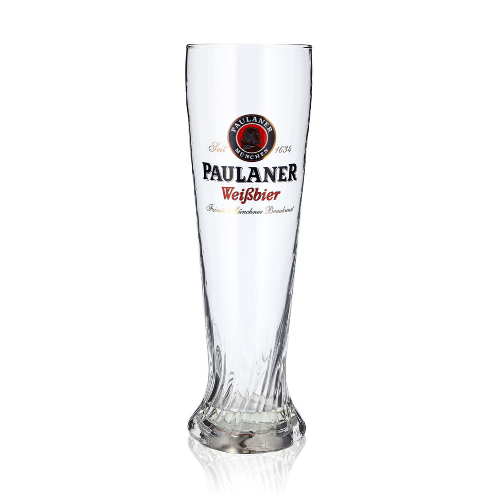 Bicchiere da birra Paulaner Bicchiere da birra bianca con rilievo Bicchiere da birra 0,5 l  Bicchiere da birra Sahm Bicchiere speciale