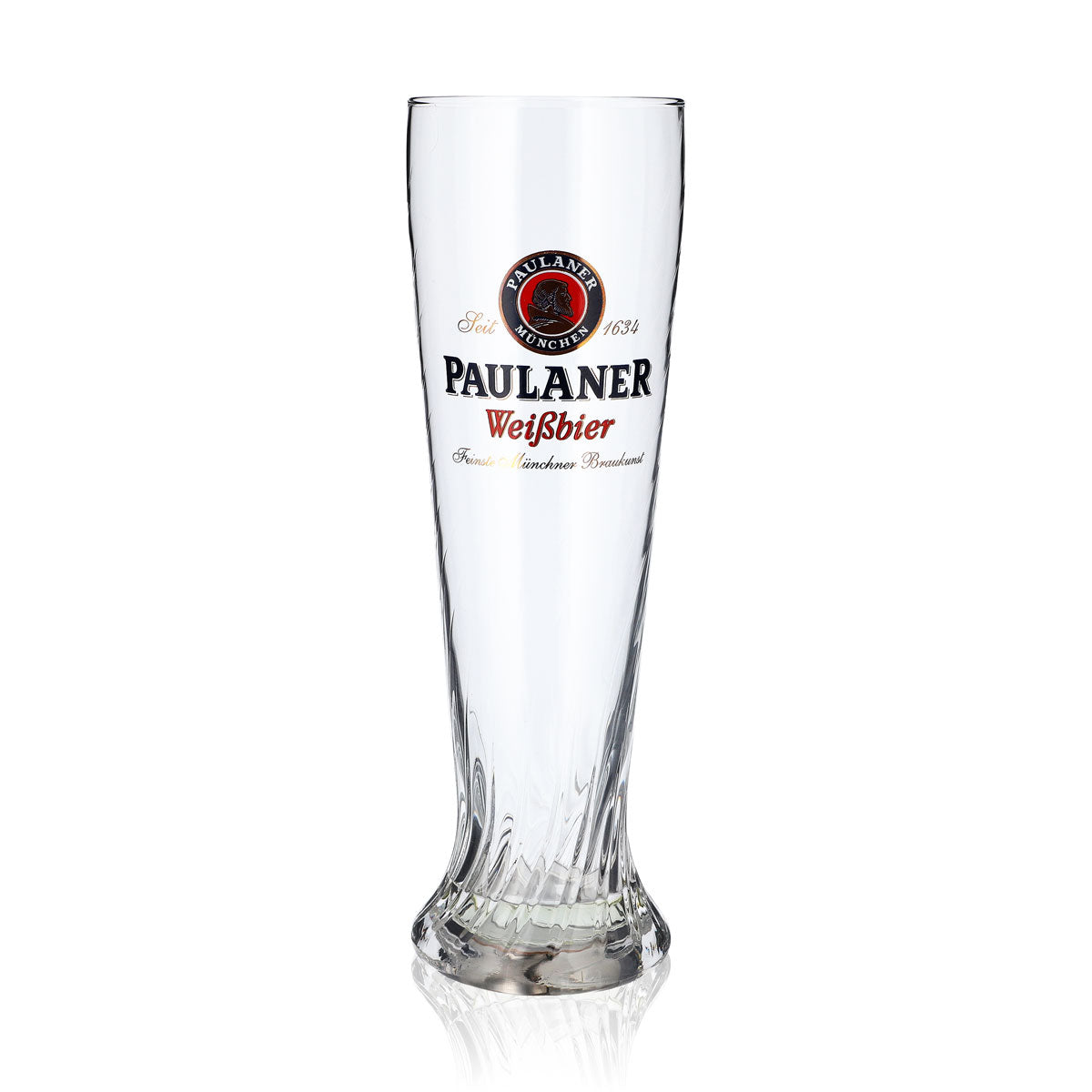 Bicchiere da birra Paulaner Bicchiere da birra bianca con rilievo Bicchiere da birra 0,5 l  Bicchiere da birra Sahm Bicchiere speciale