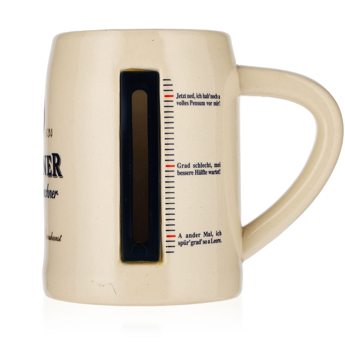 Boccale da collezione Paulaner Bier Glas Seidel 0,64 l Boccale in terracotta Scala graduata – Vista 5