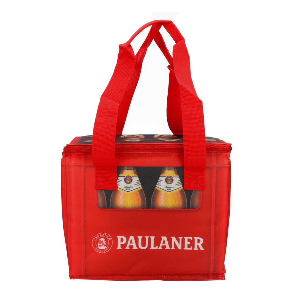 Borsa termica per birra Paulaner Coller Bag Icebag Retro Camping Borsa da spiaggia rossa