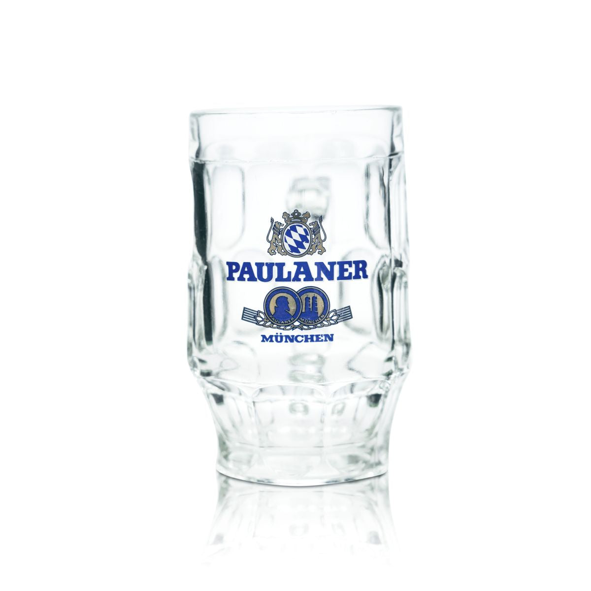 Bicchiere da birra Paulaner 0,5 l Humpen Seidel Raro Logo antico Bicchieri sagomati Collezionismo