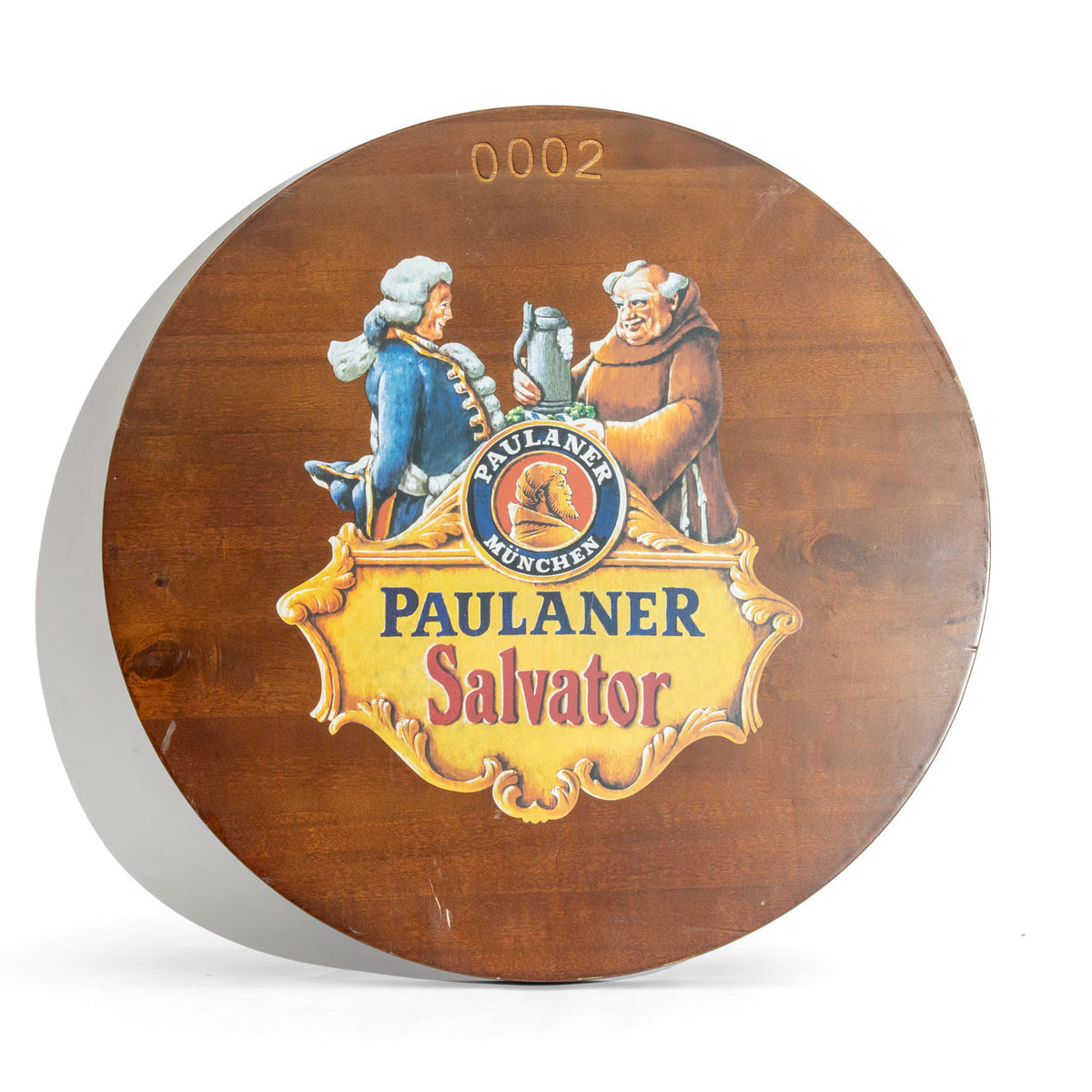 Tavola decorativa in legno Paulaner Tavola decorativa Bardeko Birrificio Baviera Ø48cm Salvator B-WARE