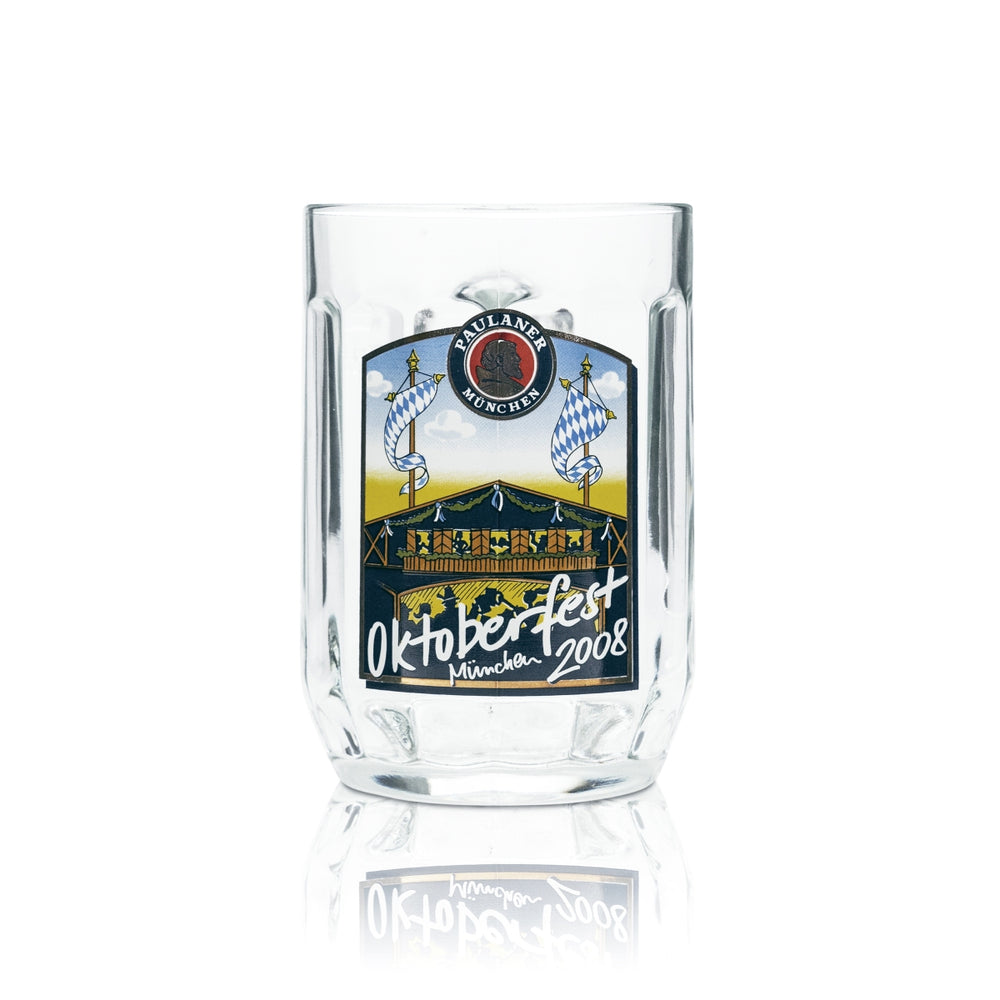 Bicchiere da collezione Paulaner 0,5 l boccale Humpen Seidel Oktoberfest 2008 Edition