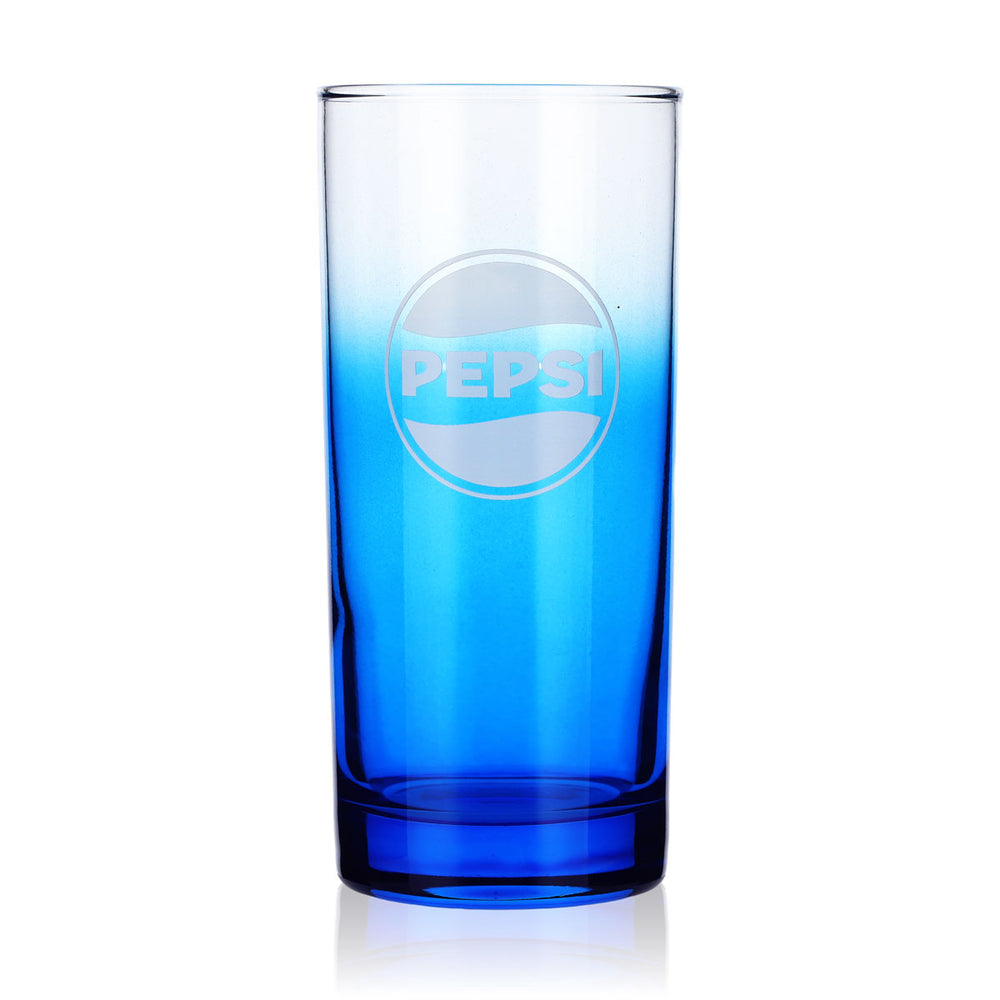 Pepsi Bicchiere in vetro Edizione speciale Cola Bicchieri 0,39 l Coca Cola Bicchiere da collezione blu