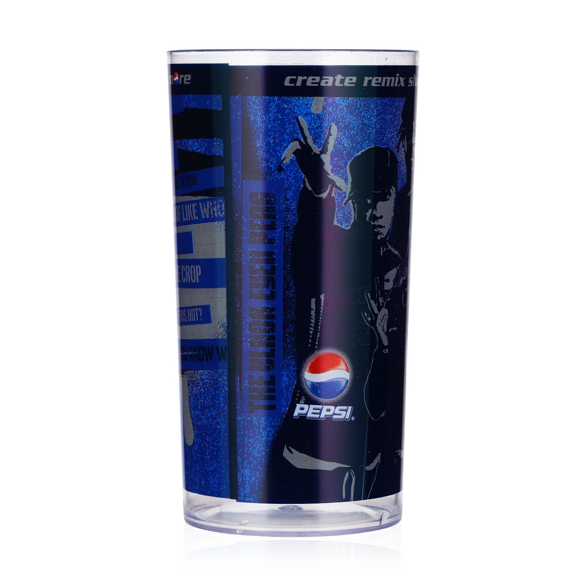 Bicchiere per bibite Pepsi da 0,33 l, riutilizzabile, con motivo dei Black Eyed Peas, 1 blu, in plastica – Vista 3