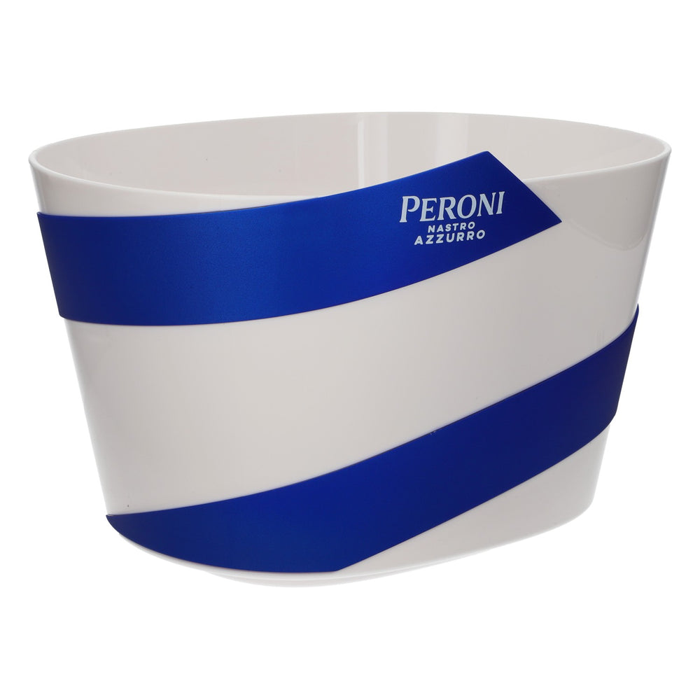 Portabottiglie refrigerante per birra Peroni Nastro Azzurro 32x26x20 cm bianco/blu