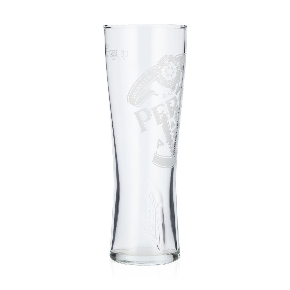 Bicchiere da birra Peroni 0,25 l Bicchiere a calice "Nastro Azzuro" con firma in rilievo sul fondo – Vista 2