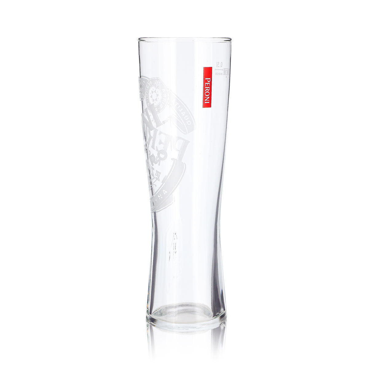 Bicchiere da birra Peroni da 0,5 l, a calice, con logo rosso verticale (Signature) – Vista 4