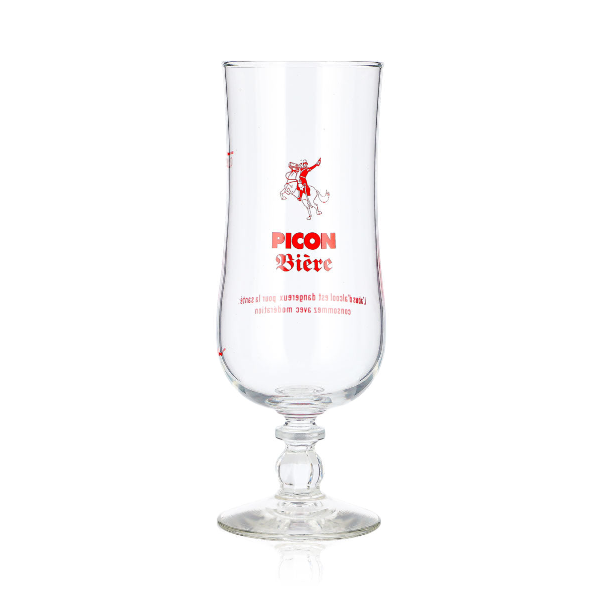 Bicchiere da birra Picon da 0,25 l, a forma di coppa, con logo rosso, Durobor Windsor