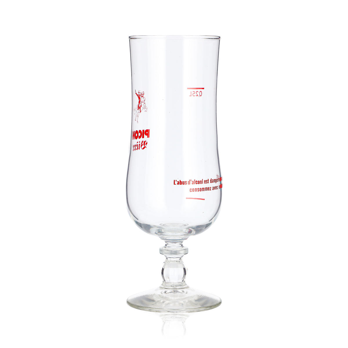 Bicchiere da birra Picon da 0,25 l, a forma di coppa, con logo rosso, Durobor Windsor – Vista 4