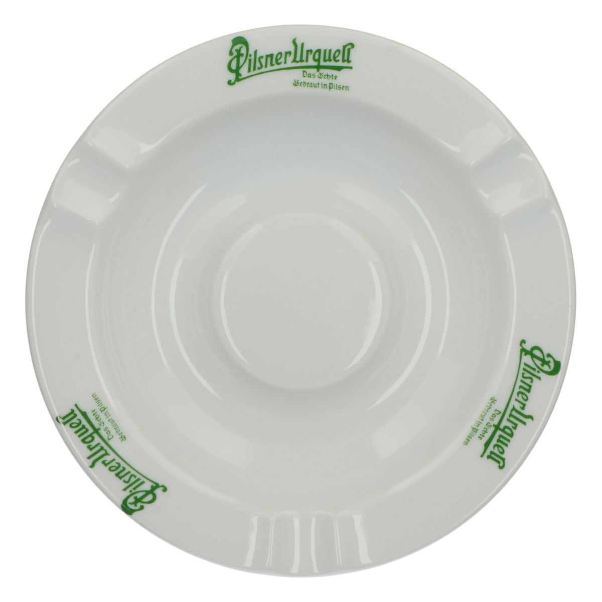 Bicchiere da birra Pilsner Urquell, posacenere bianco in ceramica, Plankenhammer, Floss, Bavaria – Vista 4