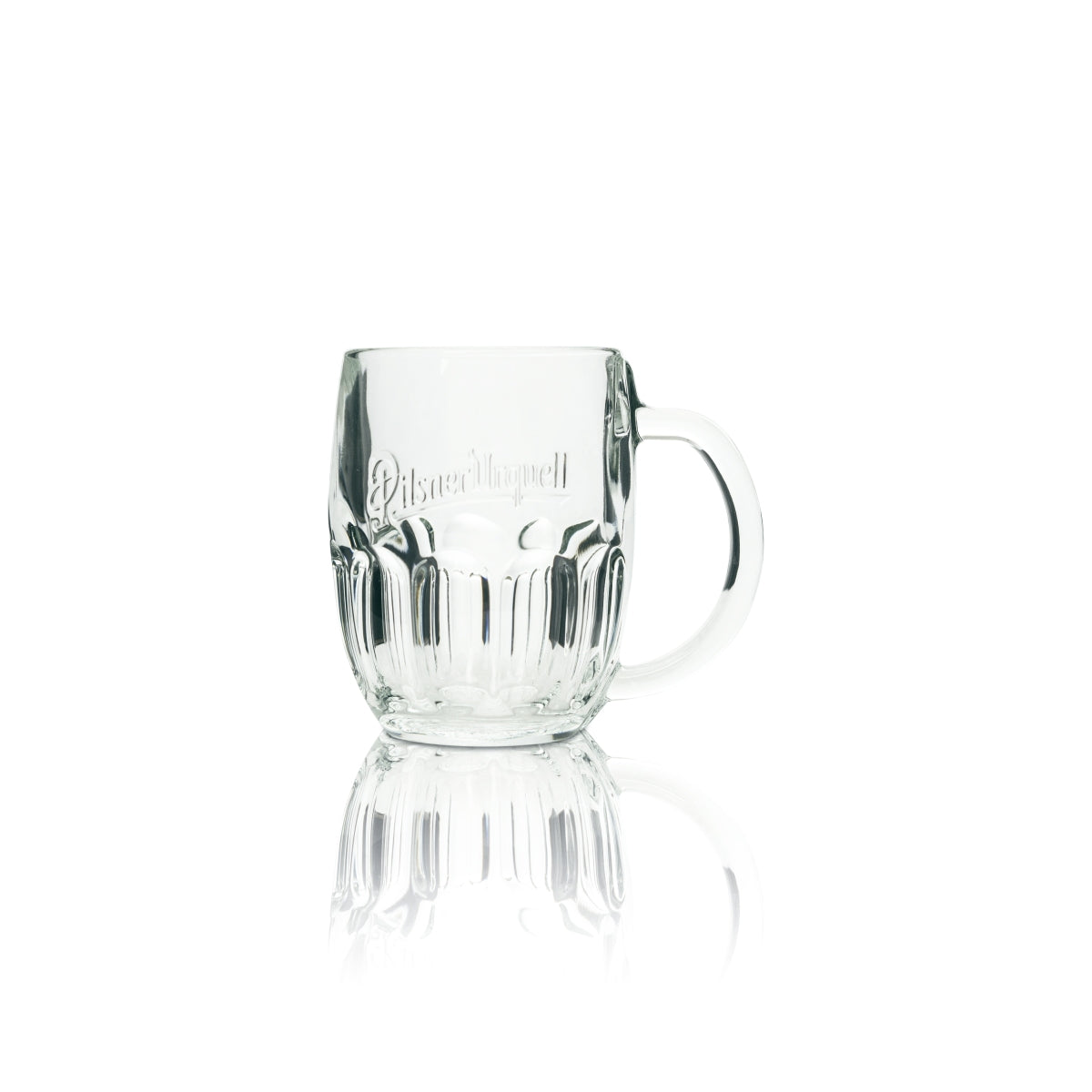 Bicchiere da birra Pilsner Urquell 0,3 l, boccale con rilievo Sahm Seidel, bicchieri con manico Pils Export