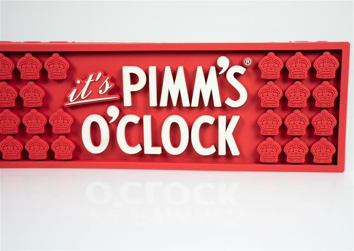 Pimms Liquore Tappetino da bar Tappetino scolapiatti Accessori da bar Rosso – Vista 3
