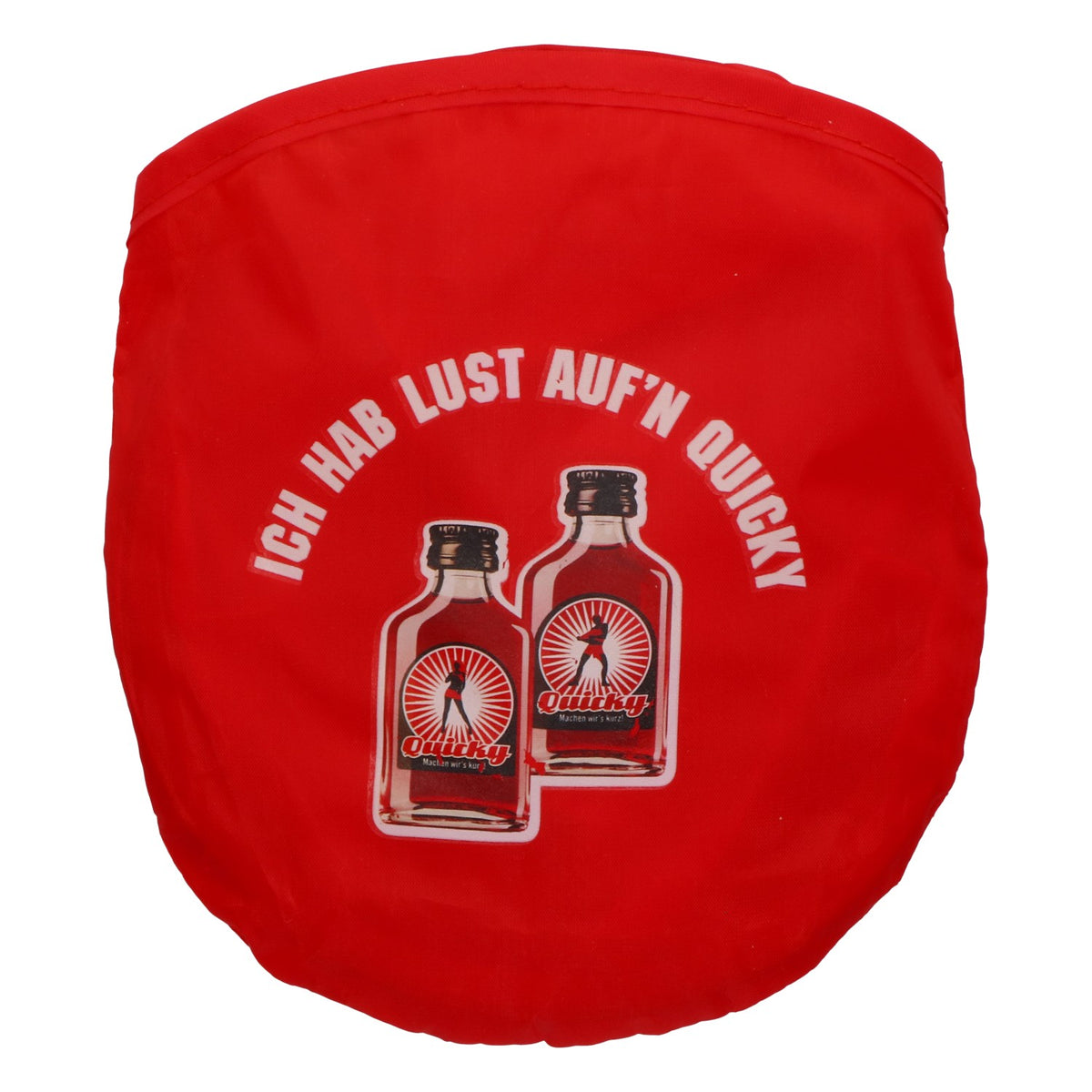 Cappello da festa Quicky con liquore, pieghevole, rosso, con custodia da tasca, per festival e addio al nubilato/celibato – Vista 5